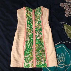 Lilly Pulitzer strapless shift dress